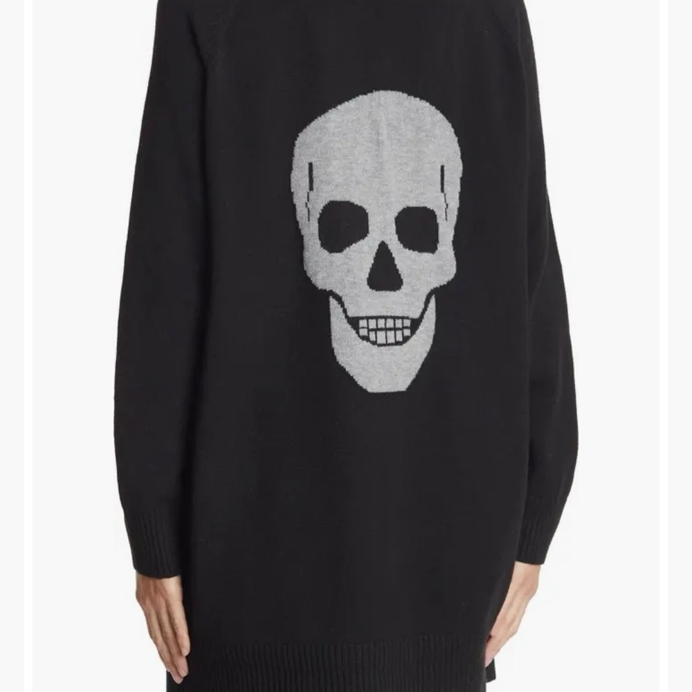 Sweet Romeo Skull Open Cardigan